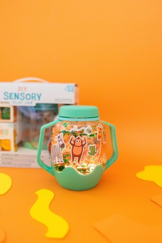 Glo Pals Zestaw Sensoryczny DIY Sensory Jar Zoo 3+ + naklejki gratis