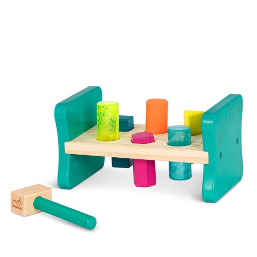 Btoys, Drewniana wbijanka - ławka z młotkiem
