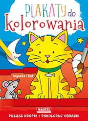 Plakaty do kolorowania. Myszka i kot