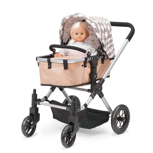 Skrållan – Wózek dla lalek premium 3 w 1: gondola, spacerówka i nosidełko