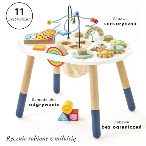 Le Toy Van Stolik Edukacyjny Sensoryczny Drewniany 18m+