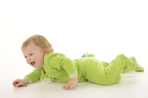 Pajacyk niemowlęcy Light Grey Fleck 3-6 m | Bawełna