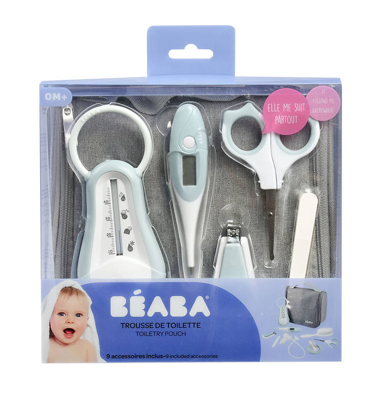 Beaba Kosmetyczka z 9 akcesoriami Green Blue 0+
