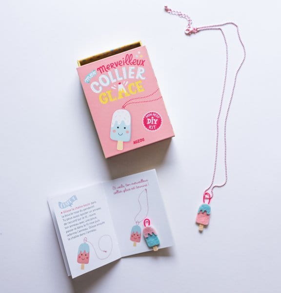 Auzou Zawieszka DIY Lody – Zestaw Kreatywny z Filcu dla Dzieci 7+