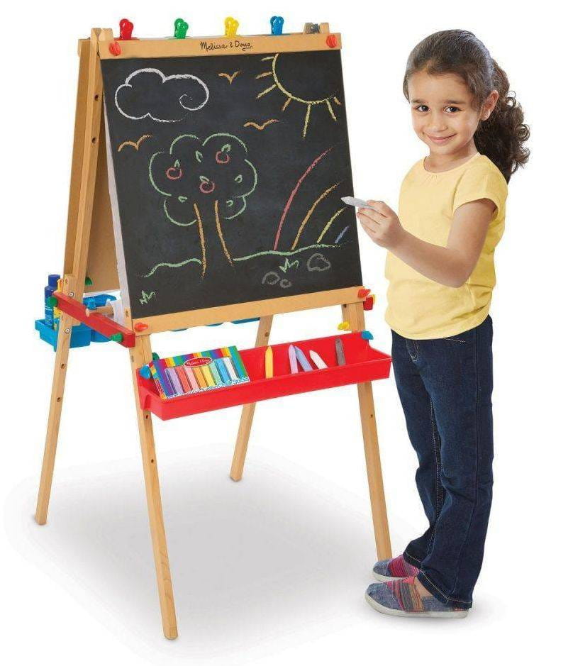 Melissa & Doug Drewniana tablica dwustronna Deluxe regulowana 