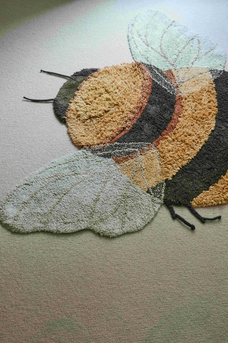 Lorena Canals Dywan bawełniany Pszczoła Bee Planet Bee 115×150