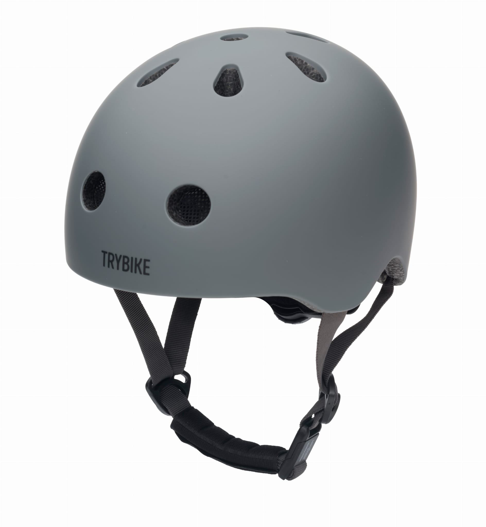Szary kask dziecięcy Trybike XS – rower, rolki, hulajnoga