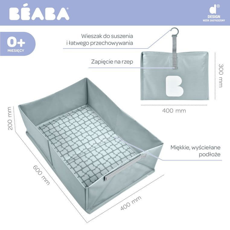 Beaba Składana Wanienka Cameleo Pop Up Bath Zielono-Niebieska 0+