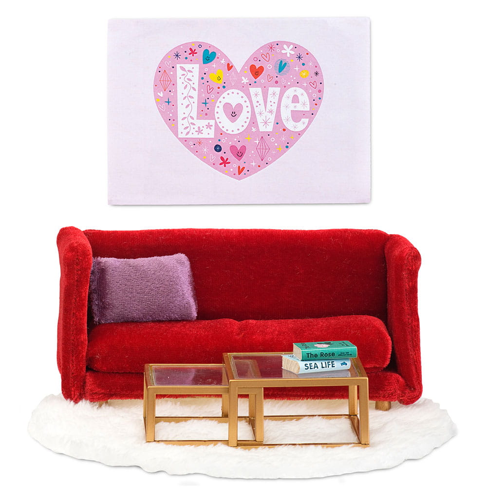 Zestaw mebli do salonu do domku dla lalek | Lundby