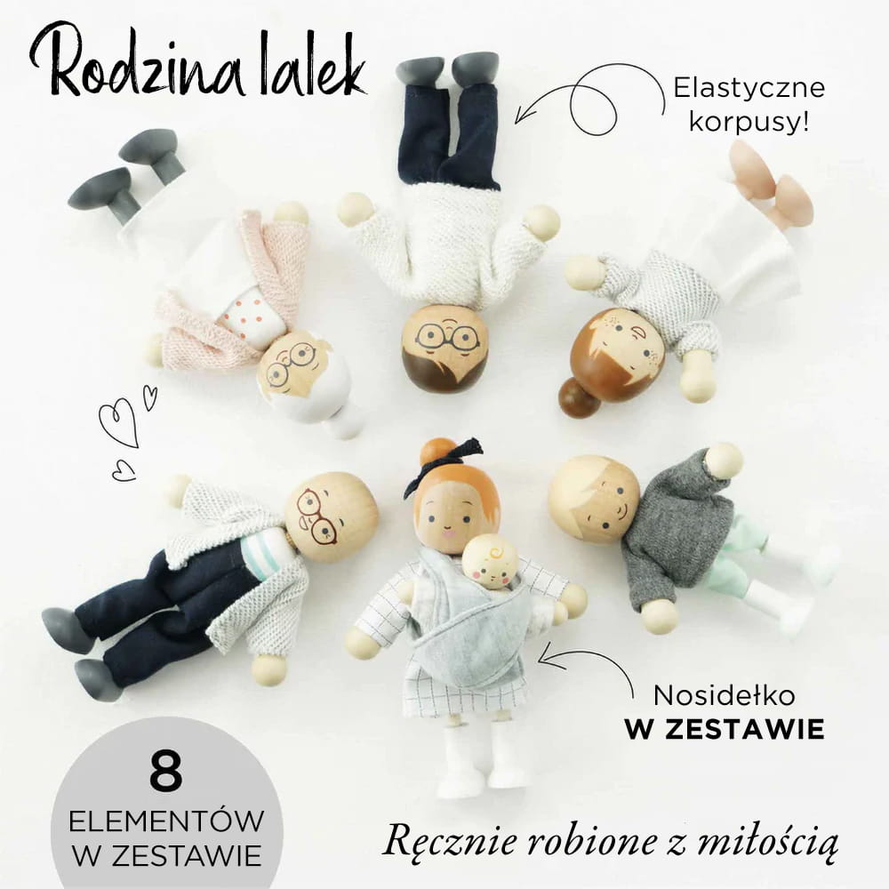 Le Toy Van Domek dla lalek Sophie FSC z meblami i rodziną 3+
