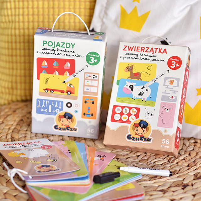 Czuczu Pojazdy Zabawy Kreatywne z Pisakiem 3+