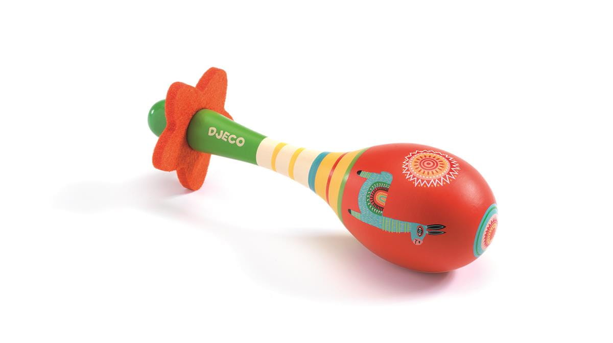 Djeco Drewniane Marakasy Instrument Muzyczny 12m+