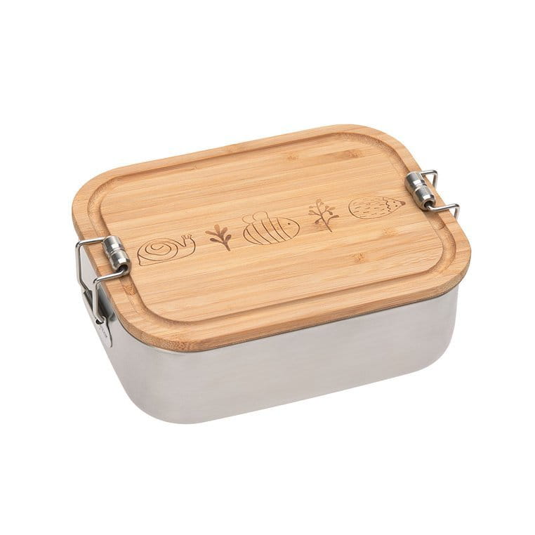 Lassig Lunchbox Stal Nierdzewna Bambus Garden Explorer