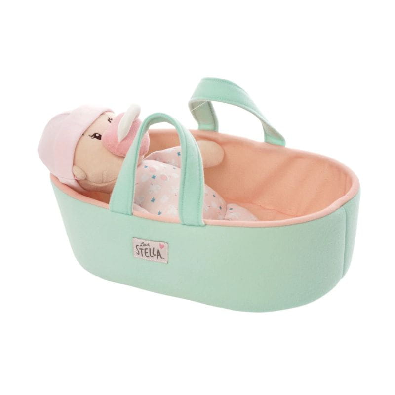 Manhattan Toy Lalka Love Stella Peach z miękką kołyską 
