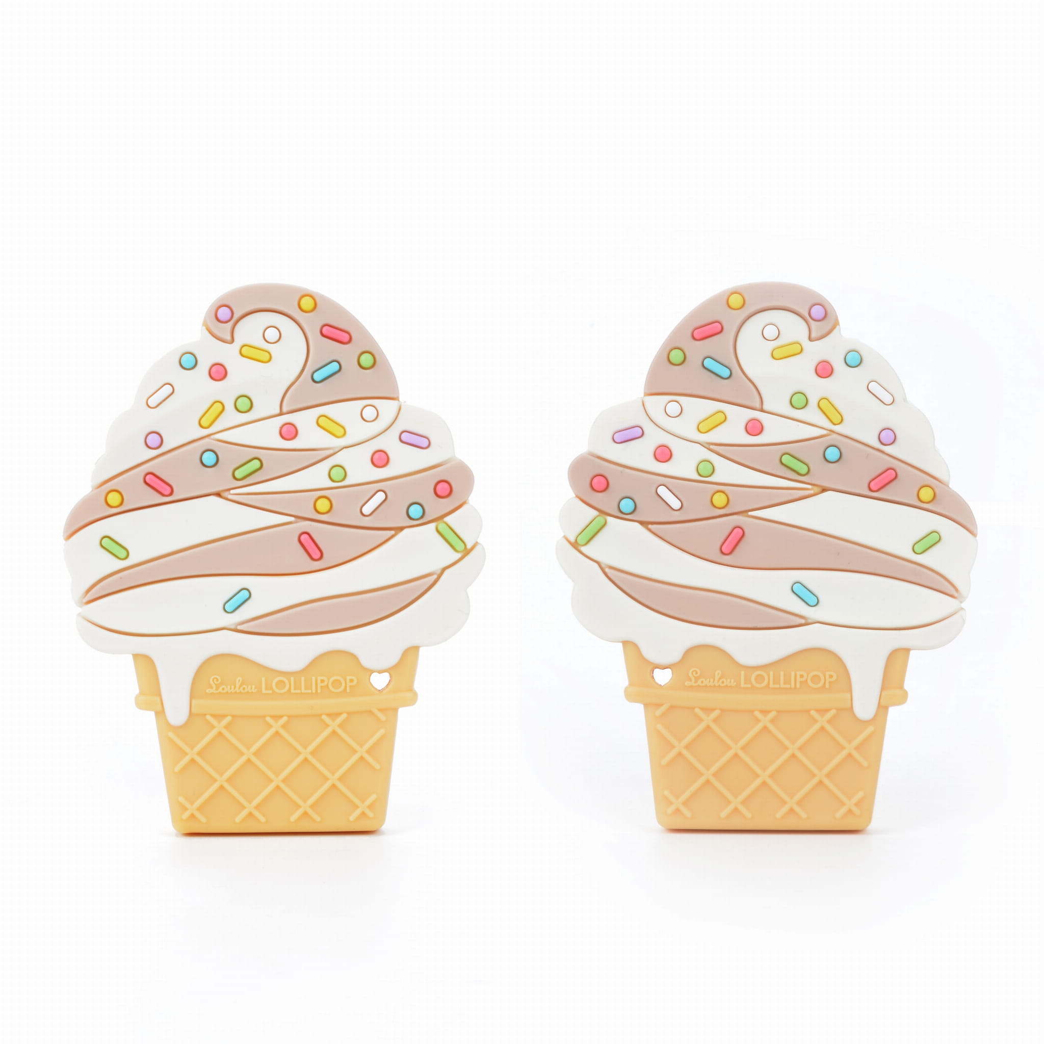 LouLou Lollipop Gryzak Silikonowy Ice Cream Czekolada