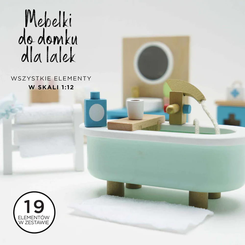 Le Toy Van Drewniane Mebelki Łazienka Daisylane | 3+