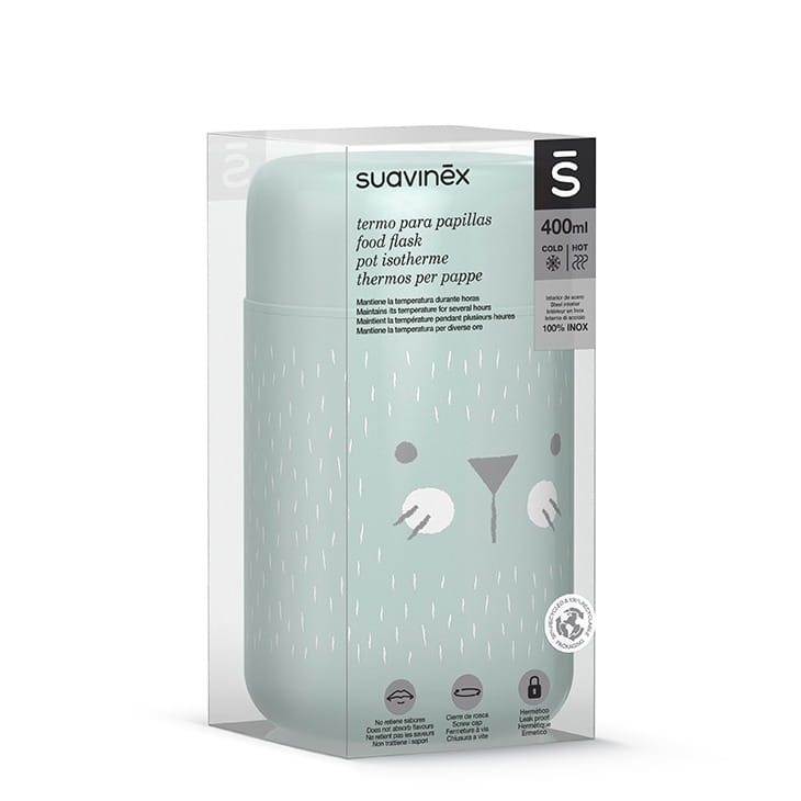 Suavinex Hygge Termos na jedzenie stal 350 ml Miętowy