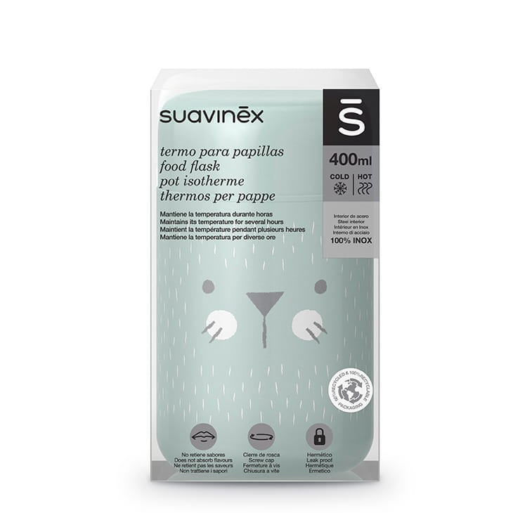 Suavinex Hygge Termos na jedzenie stal 350 ml Miętowy