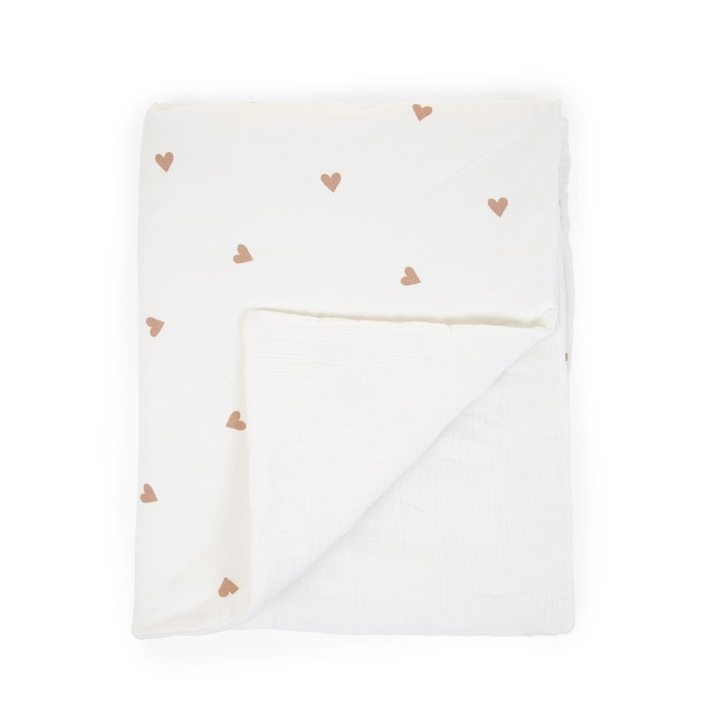 Childhome Kocyk Jersey Hearts 80x100cm dla niemowląt