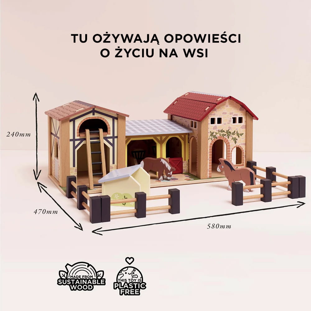 Le Toy Van Drewniana farma z figurkami 3+