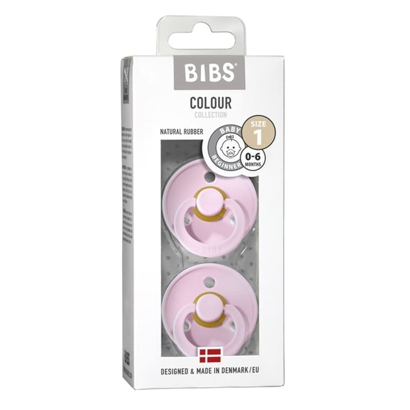 Smoczek BIBS Duo Colour S Baby Pink kauczuk 0+ m