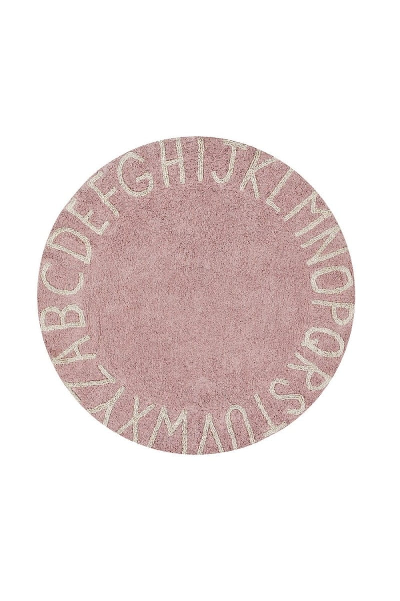 Lorena Canals Dywan Bawełniany Round ABC Vintage Nude Natural Ø150 cm