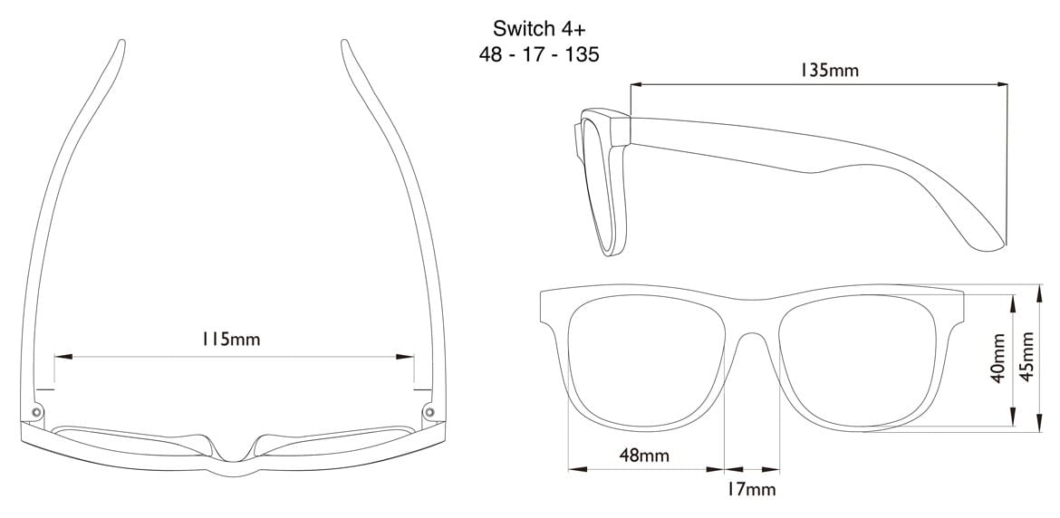 Real Kids Okulary Przeciwsłoneczne Switch Żółto-Pomarańczowe 4-7 lat
