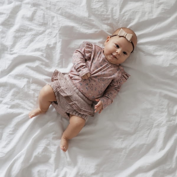 Body niemowlęce Flora 68/74 - Bawełna Organic 3-6m