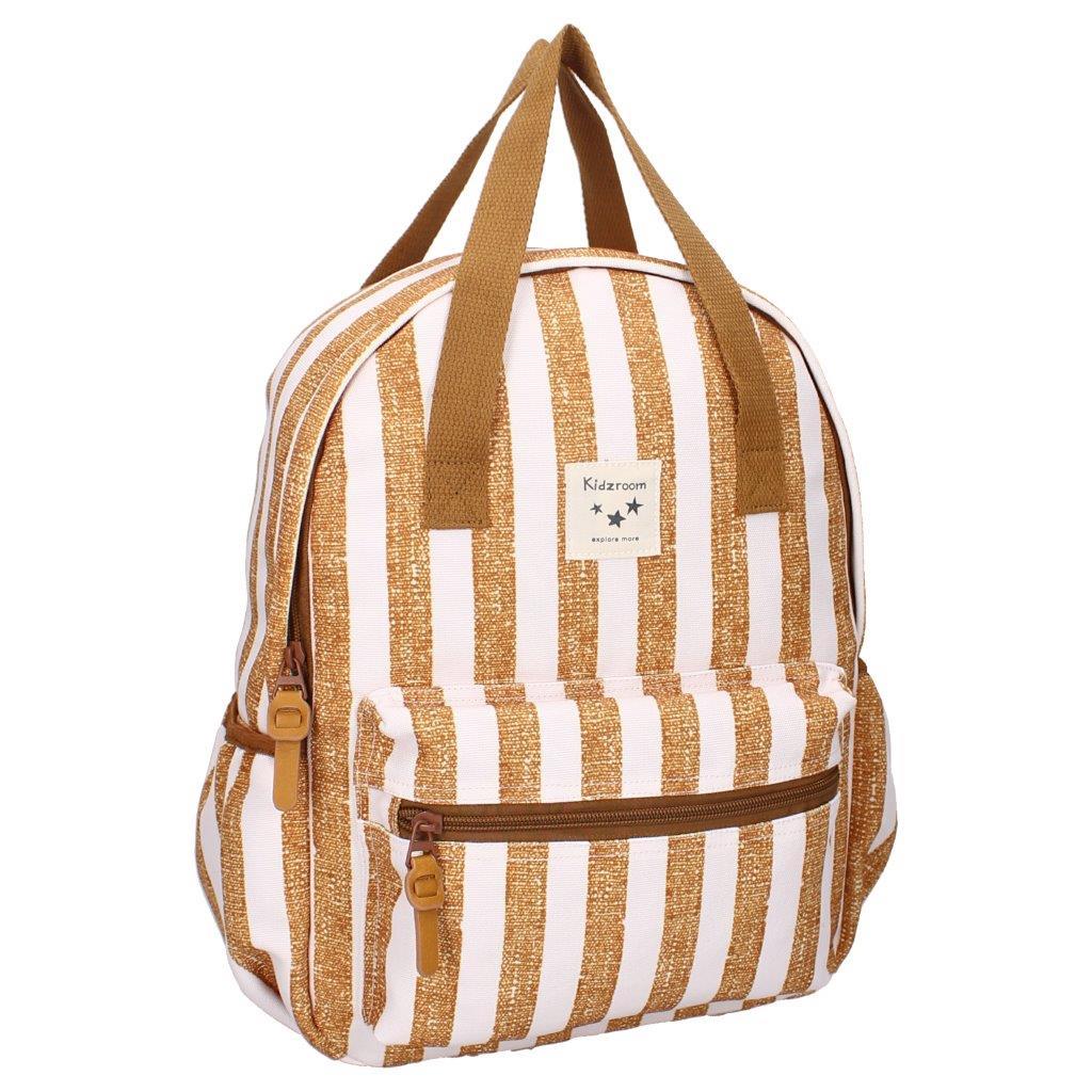 KIDZROOM Plecak dla dzieci L Stripe Frenzy Brown 