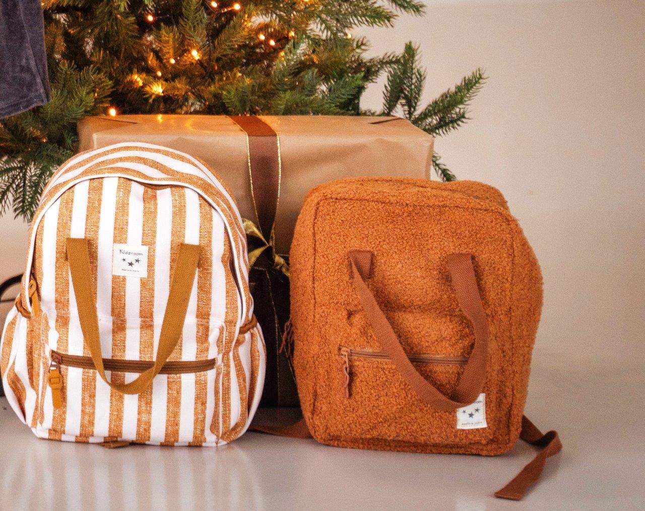 KIDZROOM Plecak dla dzieci L Stripe Frenzy Brown 