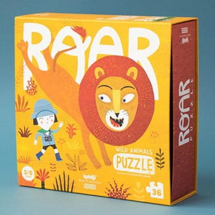 Londji Puzzle Roar Dzikie Zwierzęta 36 Elementów dla Dzieci 3+