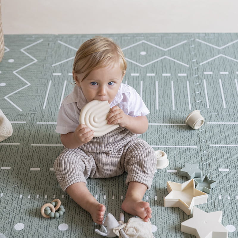 Mata piankowa puzzle duże Prettier Playmat zielona