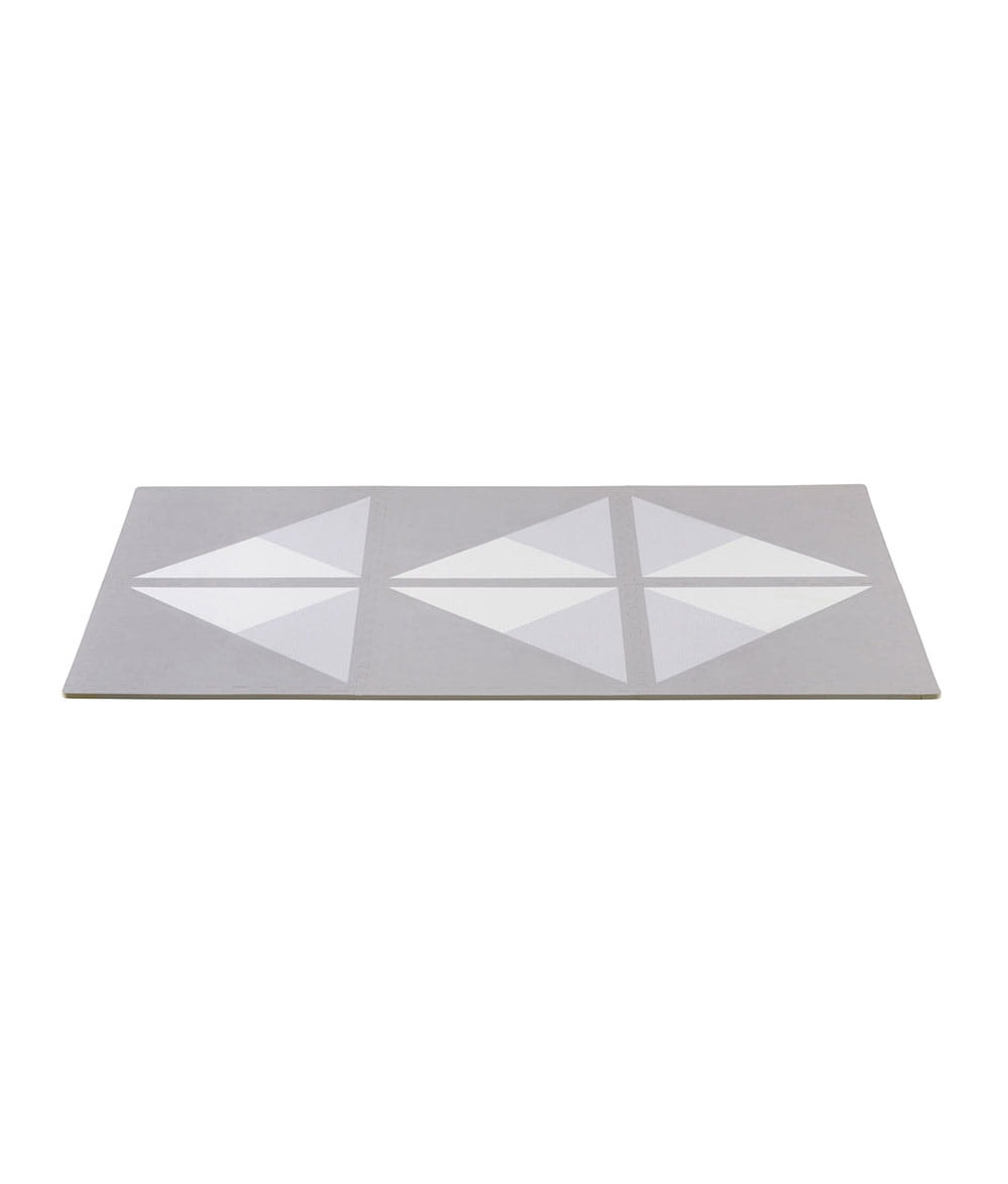 Mata piankowa dla niemowlaka puzzle szare
