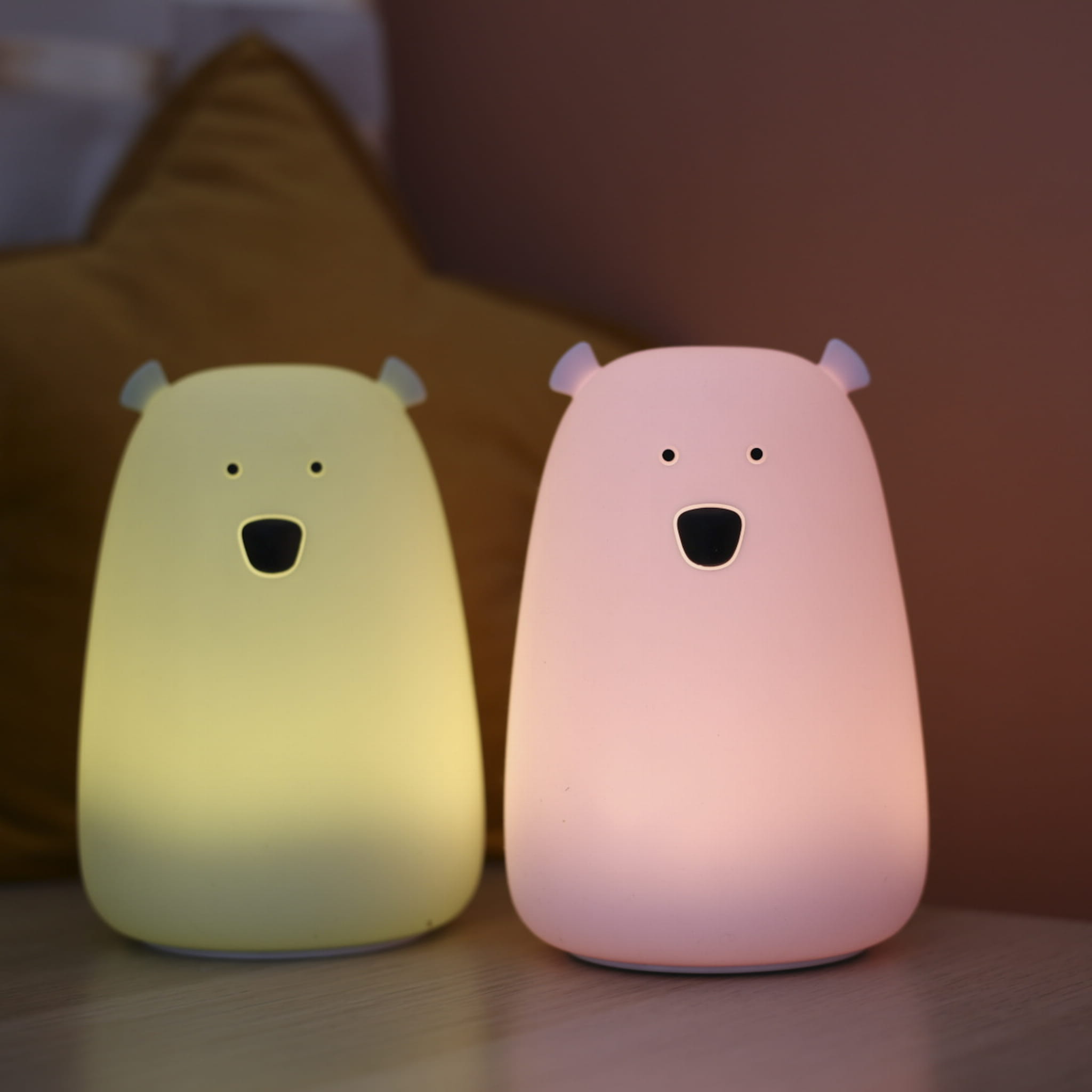 Rabbit&Friends, Lampka Silikonowa duży miś Szałwiowwy