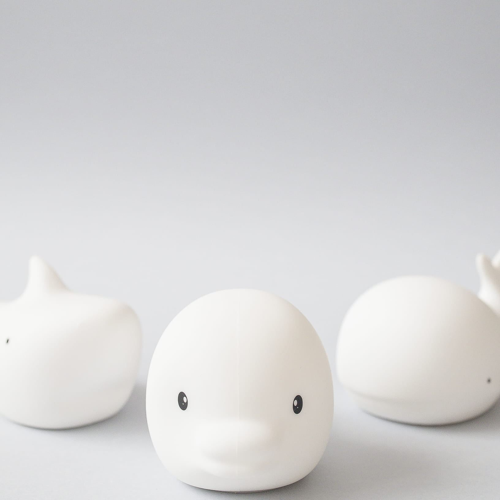 Rabbit&Friends, Zestaw 3 silikonowych lampek białych Morskie