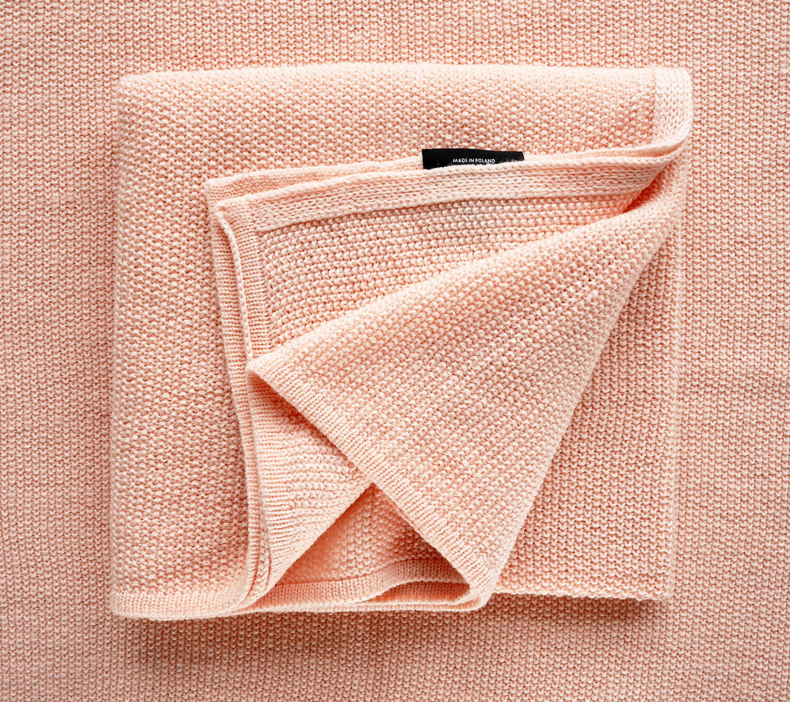 Lullalove, Kocyk otulacz merino PREMIUM brzoskwiniowy