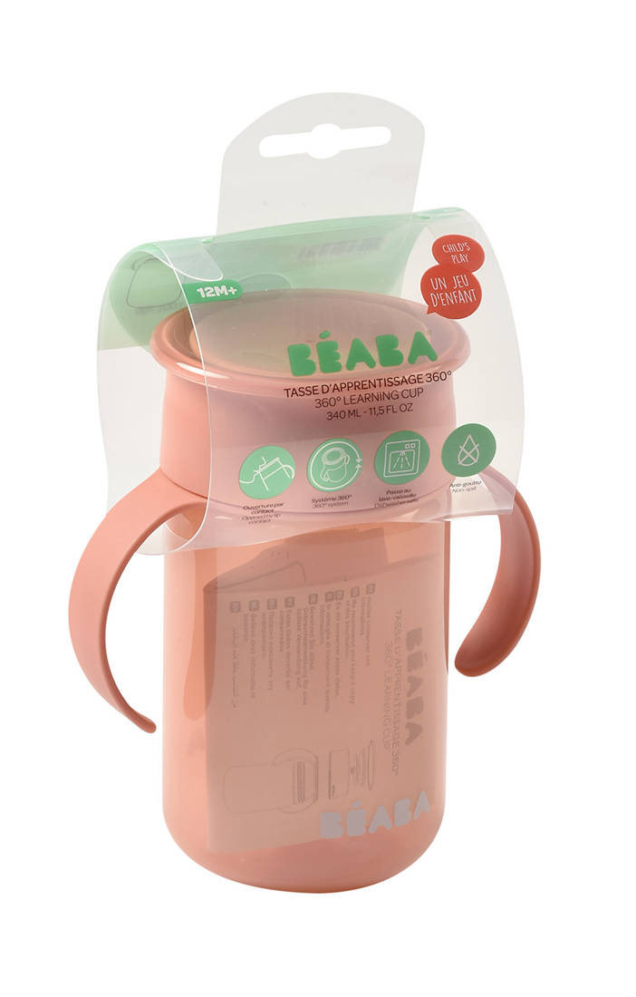 Beaba, Kubek treningowy 360° pink
