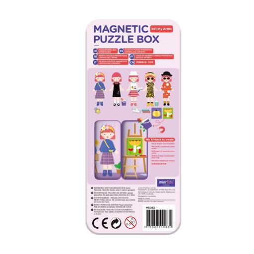 mierEdu Zestaw magnetyczny Artyści 34 magnesy 3+
