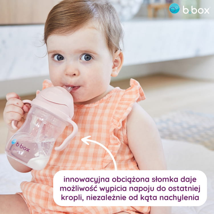 b.box Bidon ze Słomką Blush 240 ml