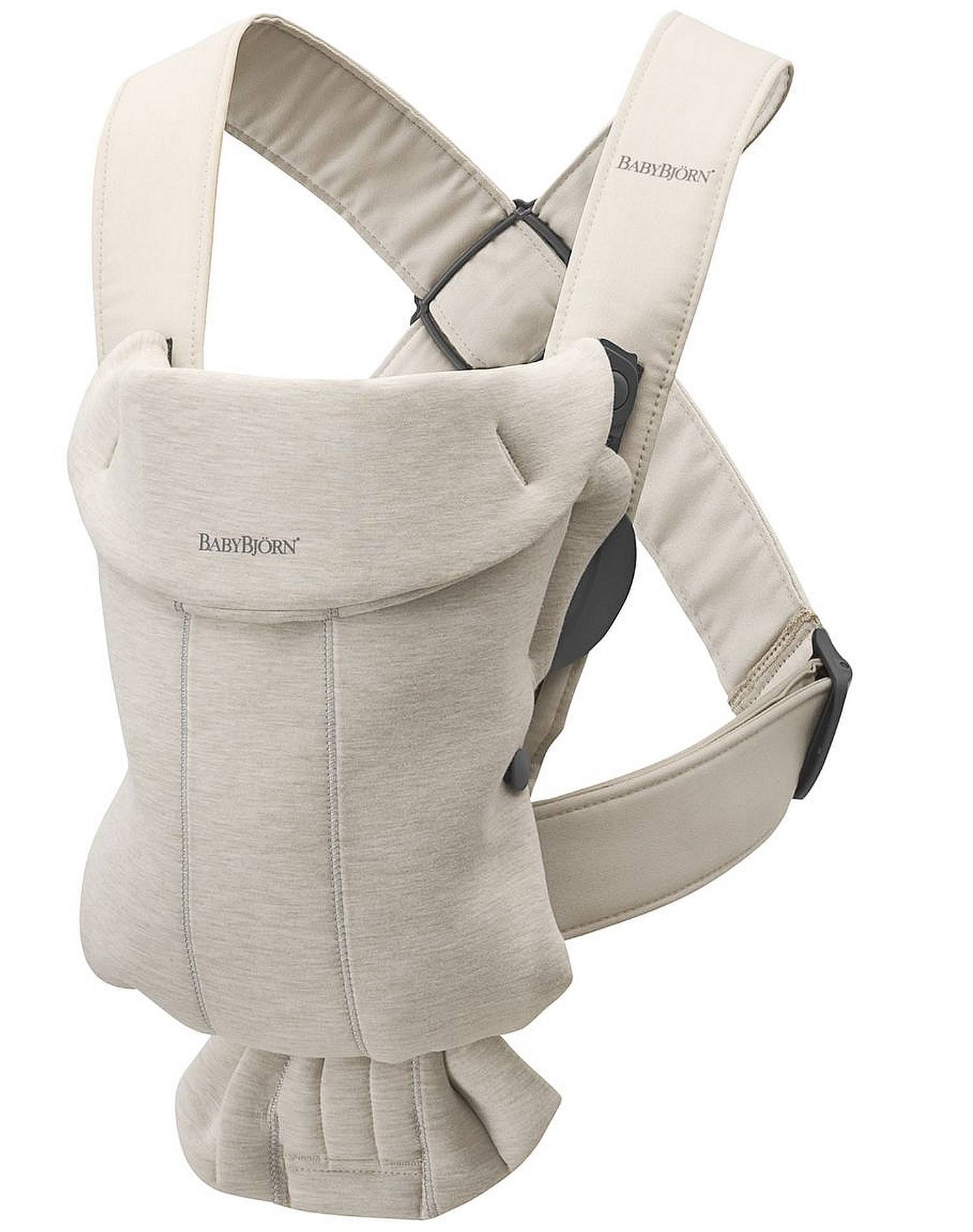 BabyBjorn Nosidełko Mini 3D Jersey Jasny Beż 0–12