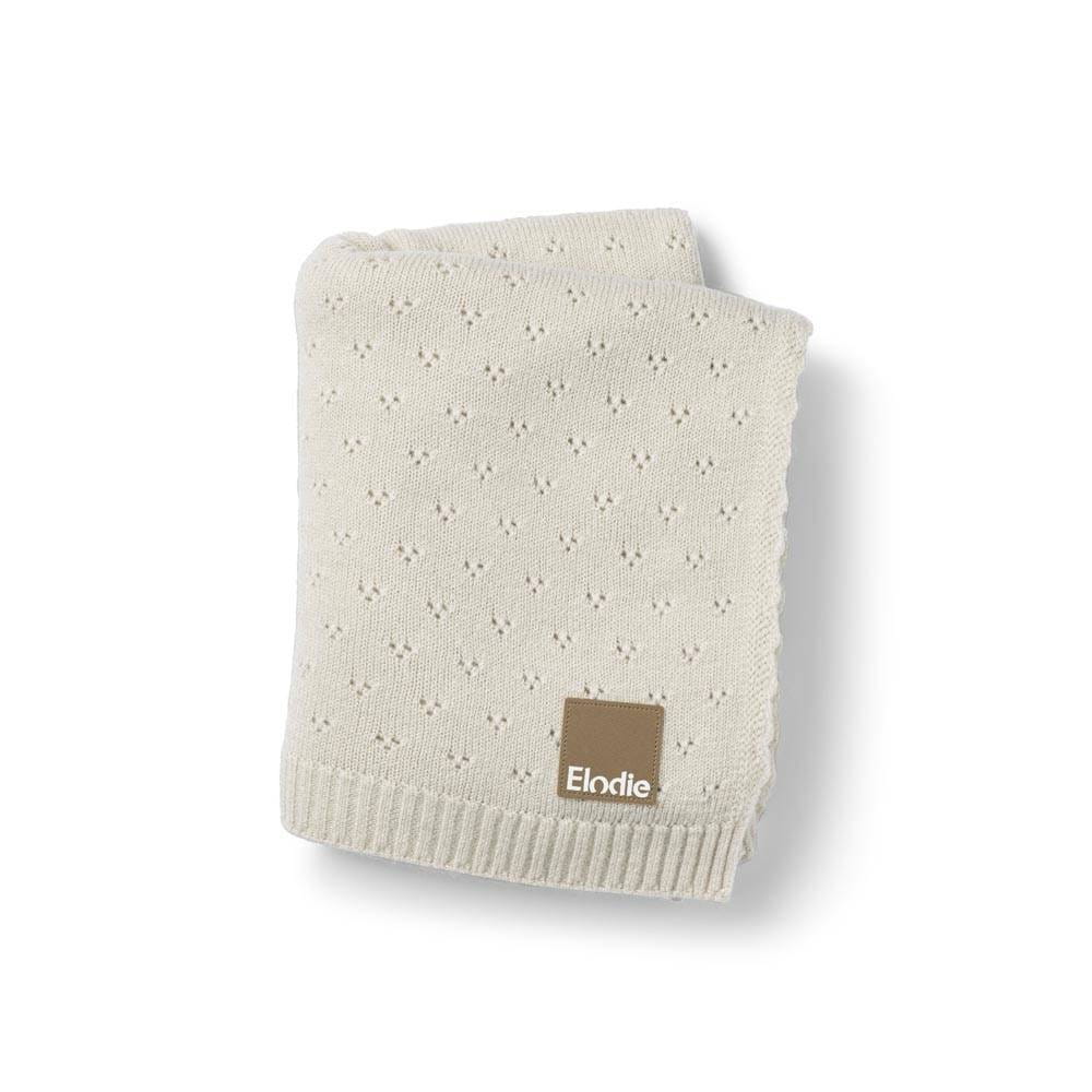 Elodie Details Kocyk Pointelle Creamy White 100x75 cm