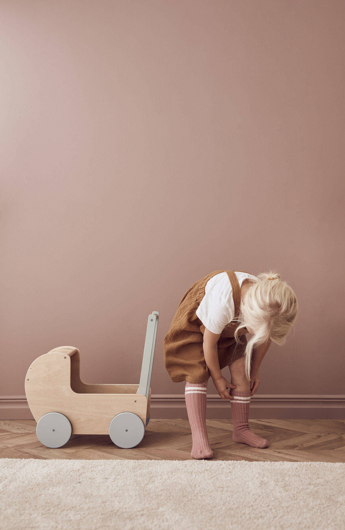 Kid's Concept Wózek dla Lalek KID'S HUB Natural Drewniany