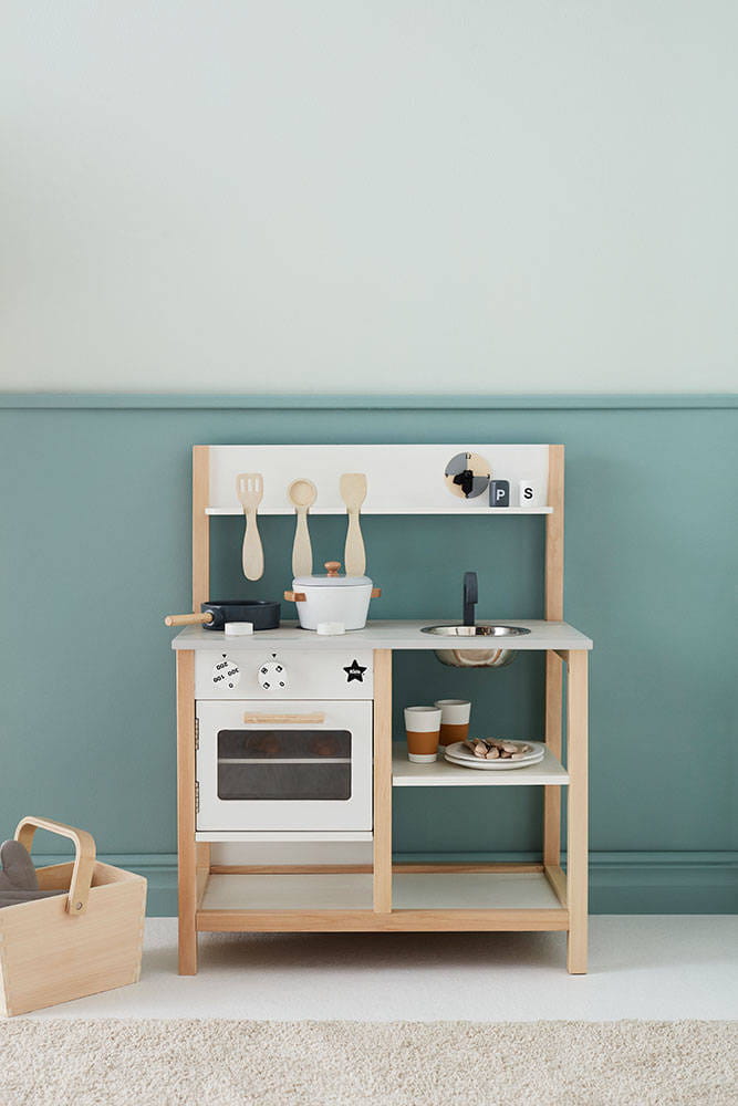 Kid's Concept Kuchnia Dziecięca KID'S HUB Natural White Drewniana 3+