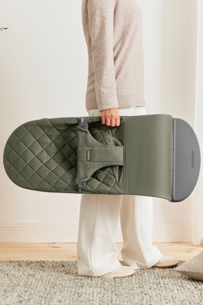 BabyBjorn Leżaczek Bliss Woven Ciemnozielony