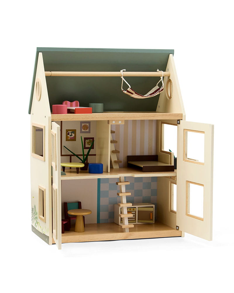 Kid's Concept Domek dla Lalek AIDEN Drewniany 3 Piętra 