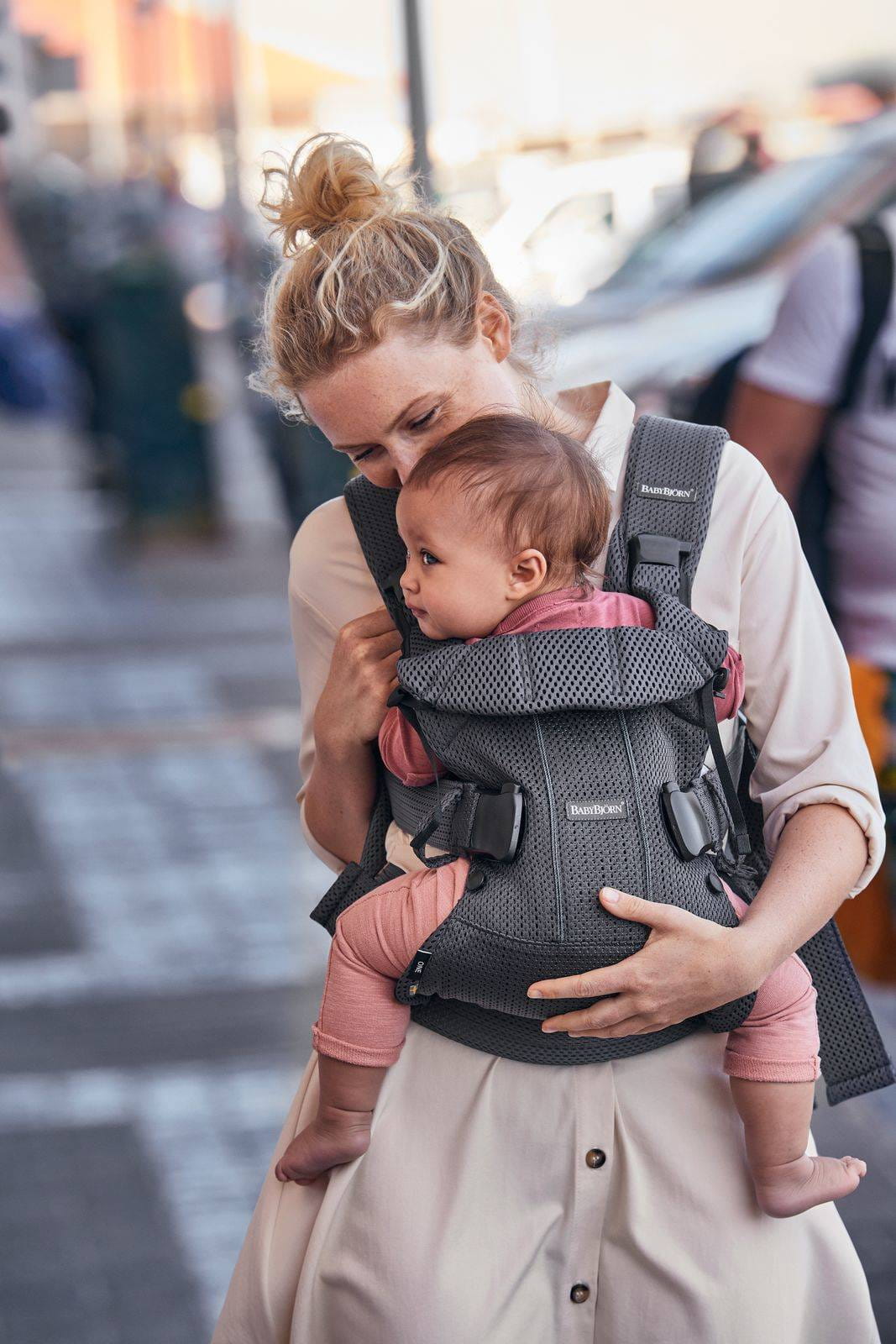 BabyBjorn Nosidełko One Air 3D Mesh Antracyt 0–3