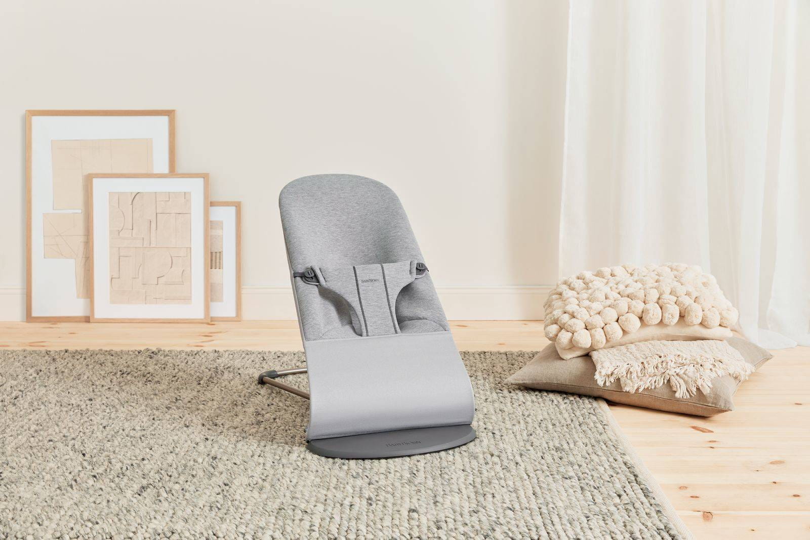 BabyBjorn Leżaczek Bliss 3D Jersey Jasny Szary