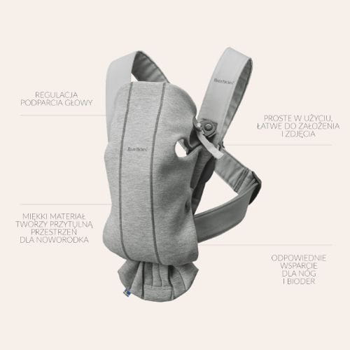 BabyBjorn Nosidełko Mini 3D Mesh Ciemny Niebieski 0–12