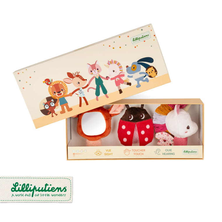 Lilliputiens Multisensoryczny zestaw Jednorożec Lena 0+