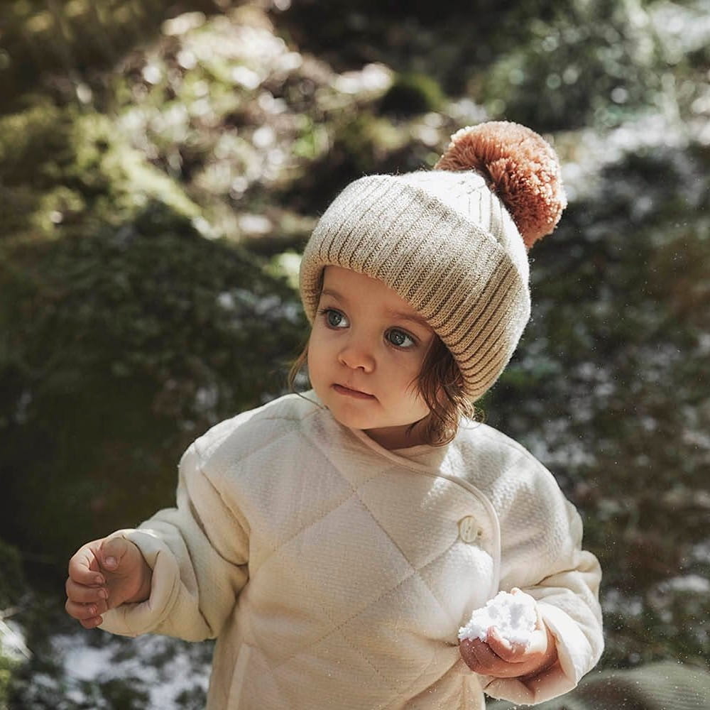 Elodie Details Czapka Wełniana Merino Pure Khaki 6–12m